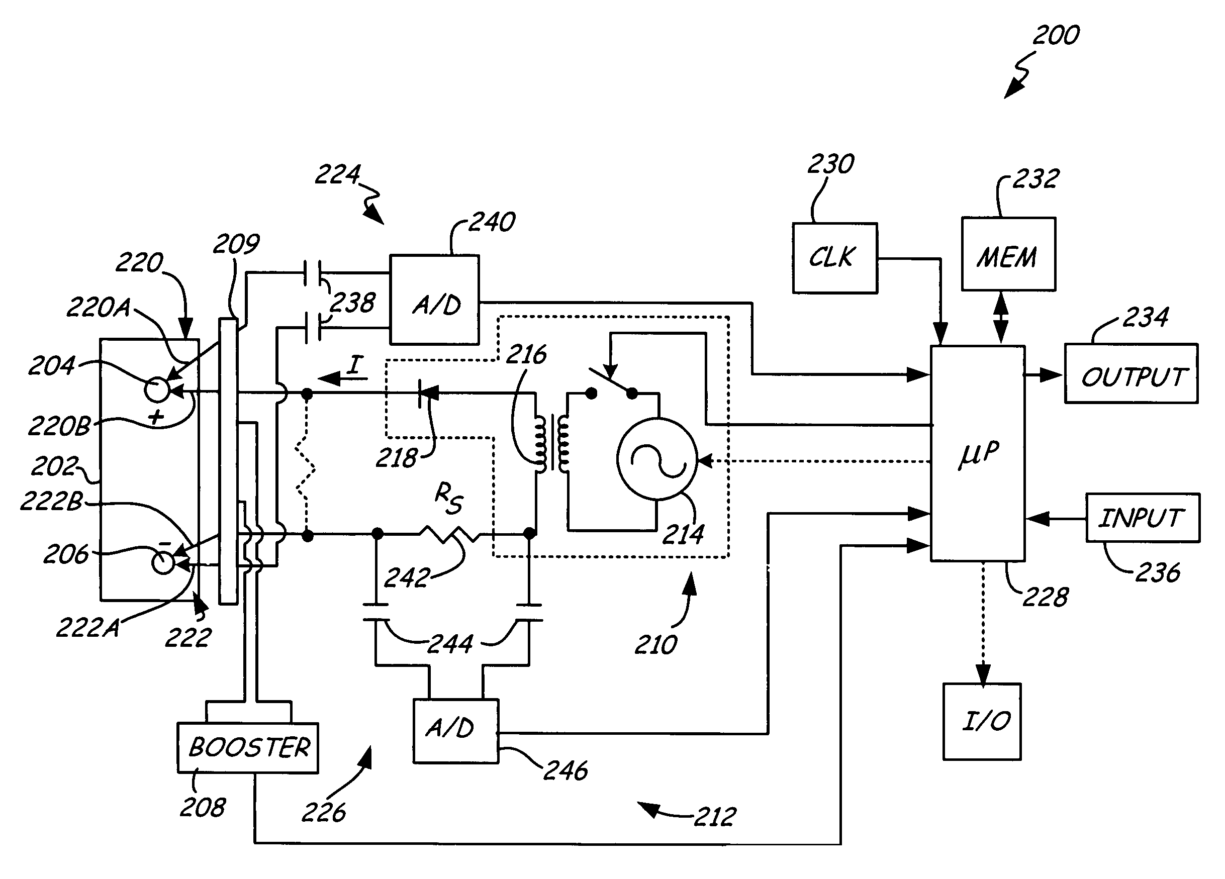 Battery charger with booster pack