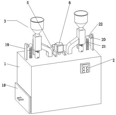 Accurate blending device for food additive