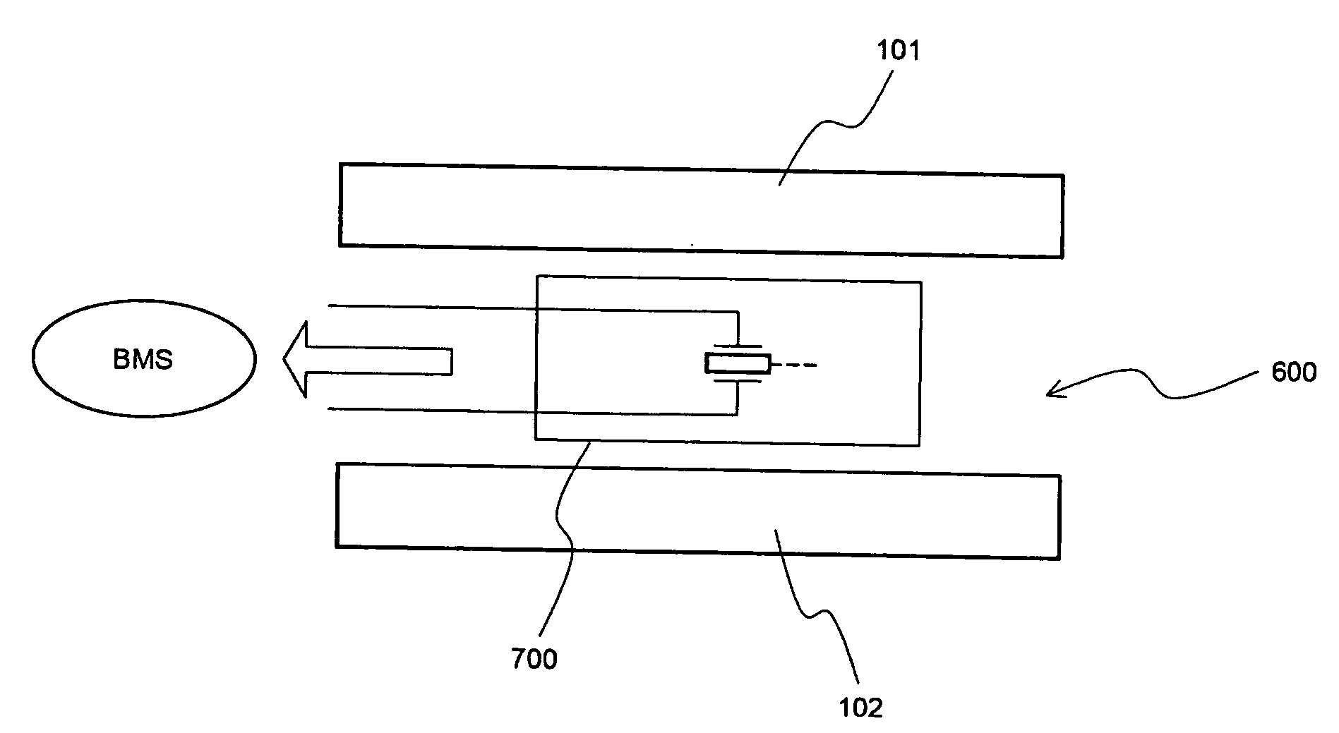 Secondary battery module having piezo sensor