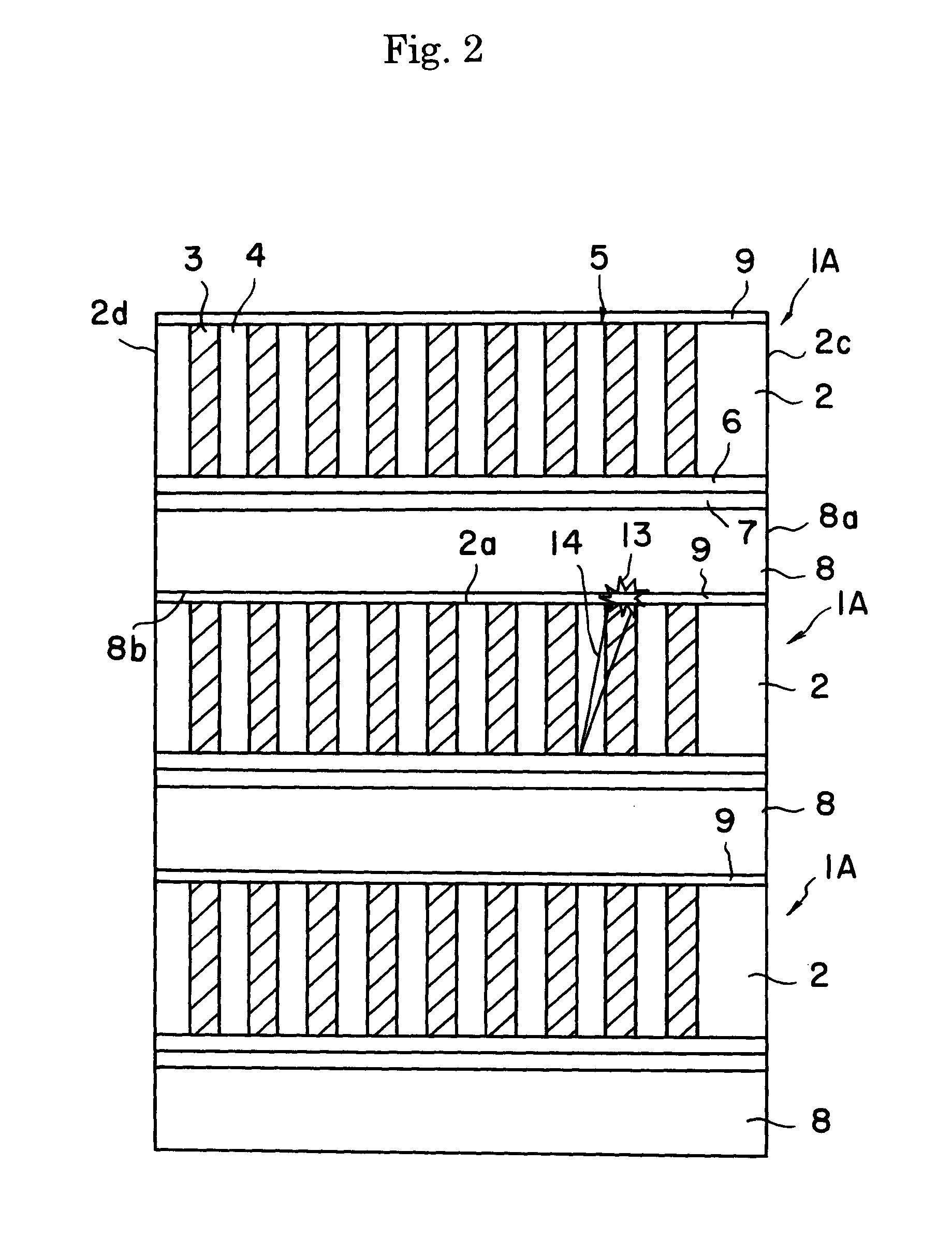 Wavelength conversion devices and a method of producing the same