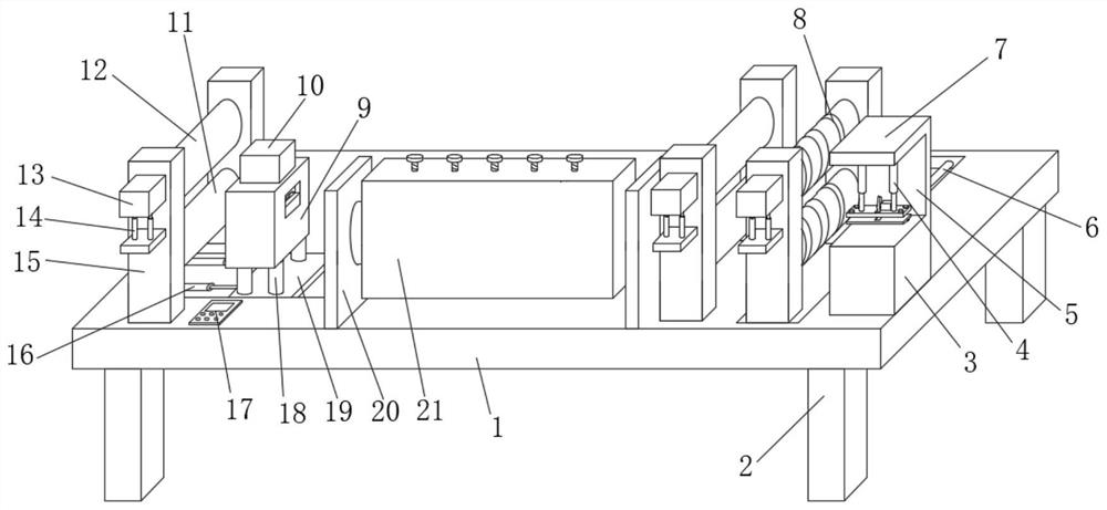 Straightening device for production of high-line hot-rolled plain round steel bars and using method thereof