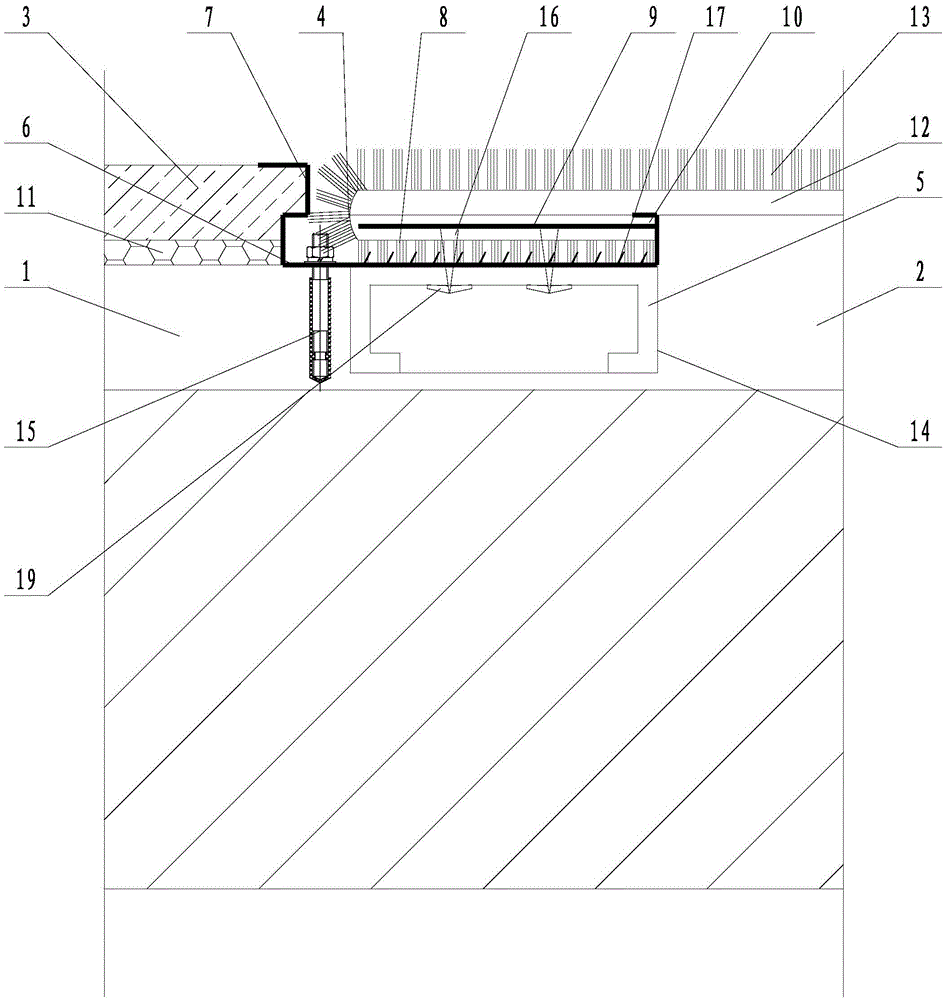 Carpet closing-up structure