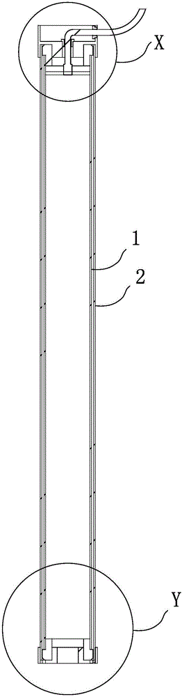 Installing structure of electric capacity type liquidometer