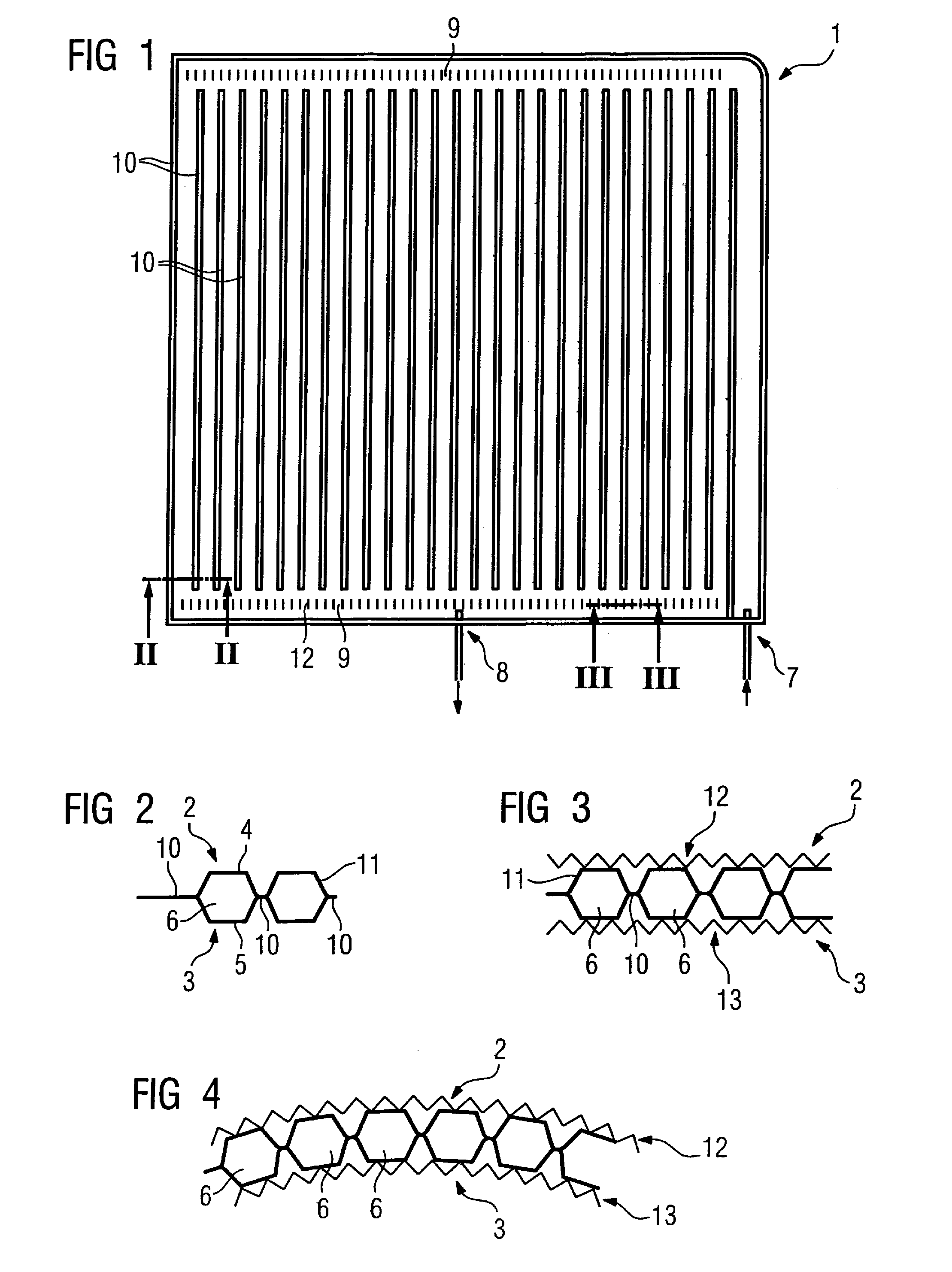 Cooling device for arrangement between two gradient coil windings of a gradient coil