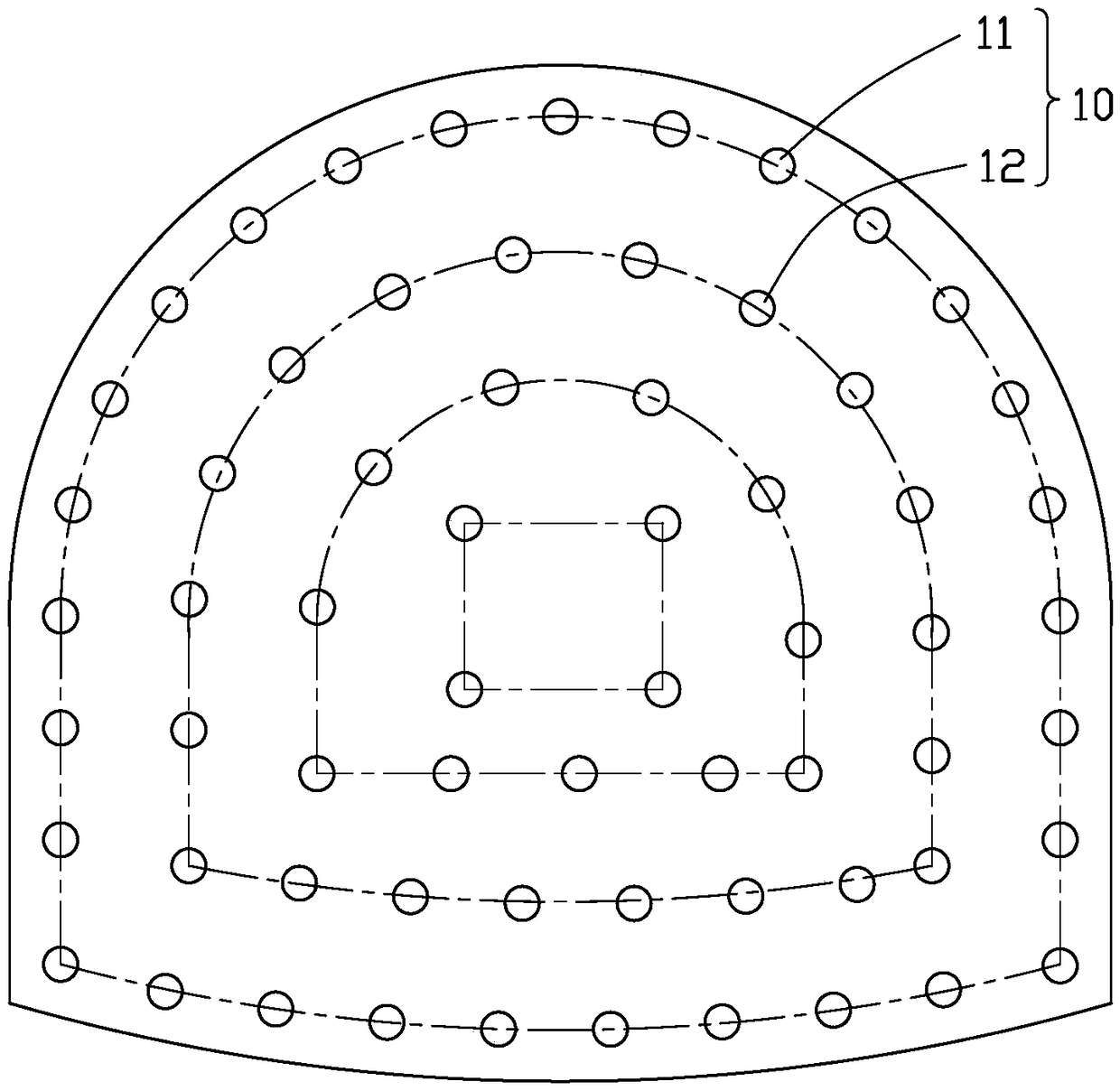 Grouting method for tunnel grouting reinforcement