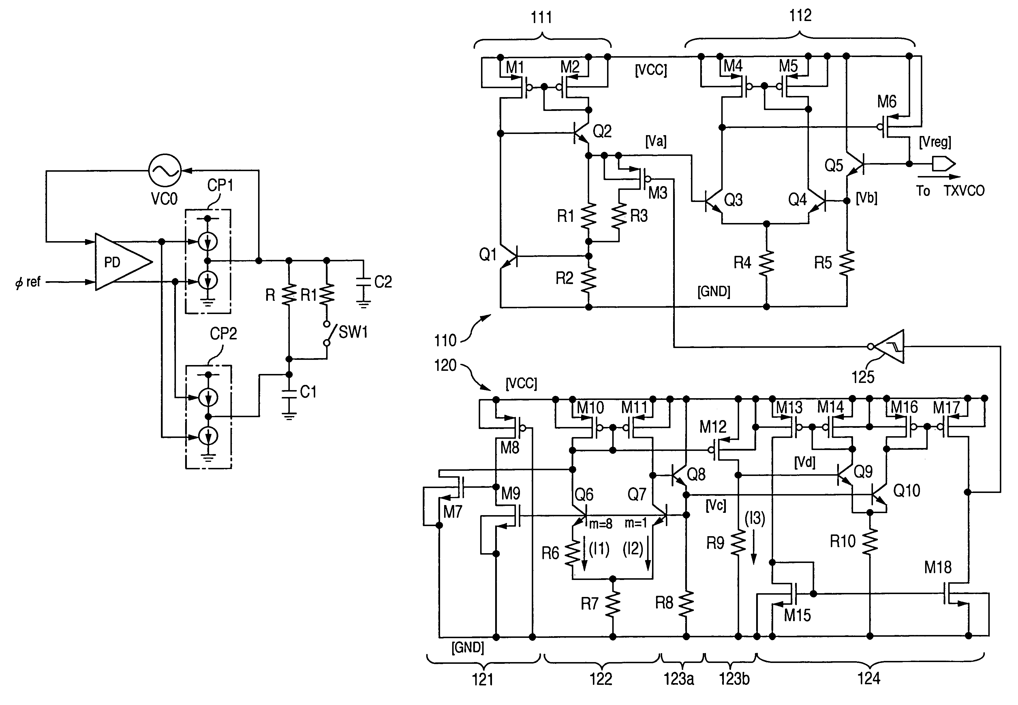 Semiconductor integrated circuit having built-in PLL circuit