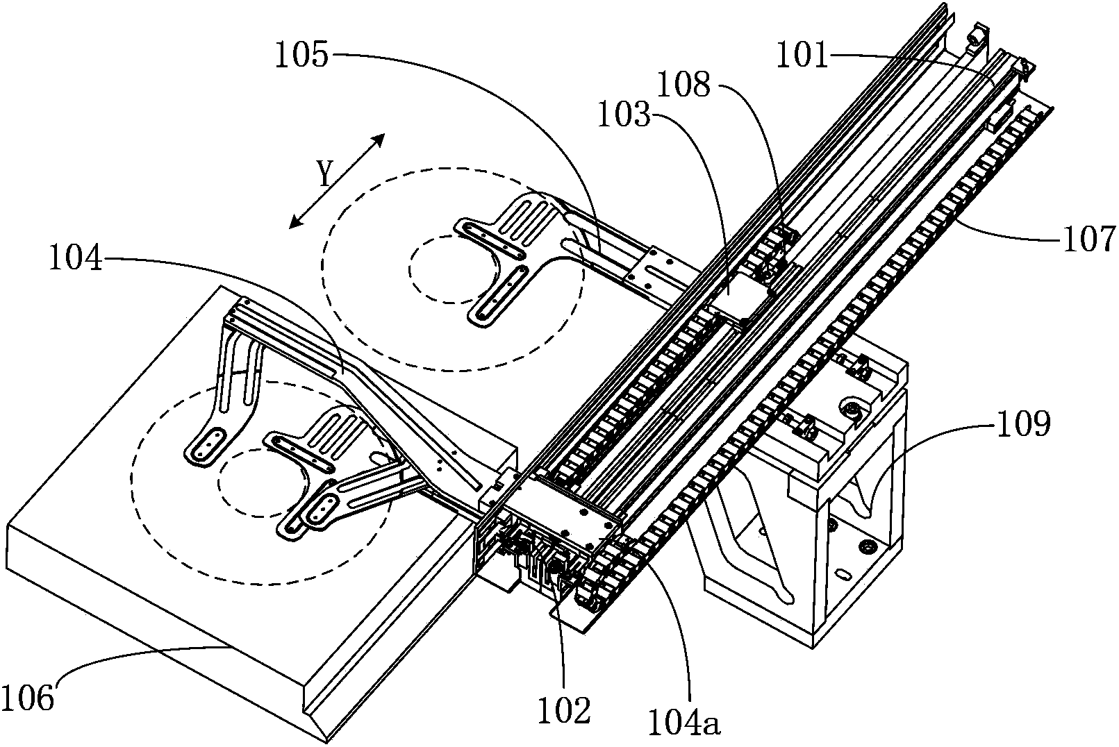 Silicon wafer linear exchange device and method