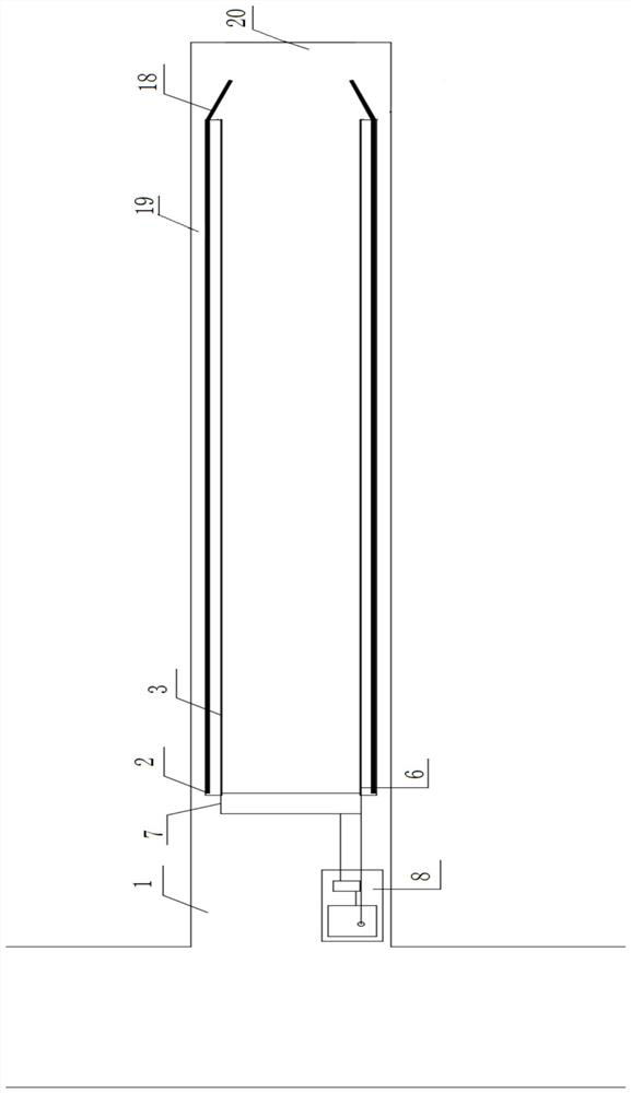 A mobile excavation roadway cooling equipment