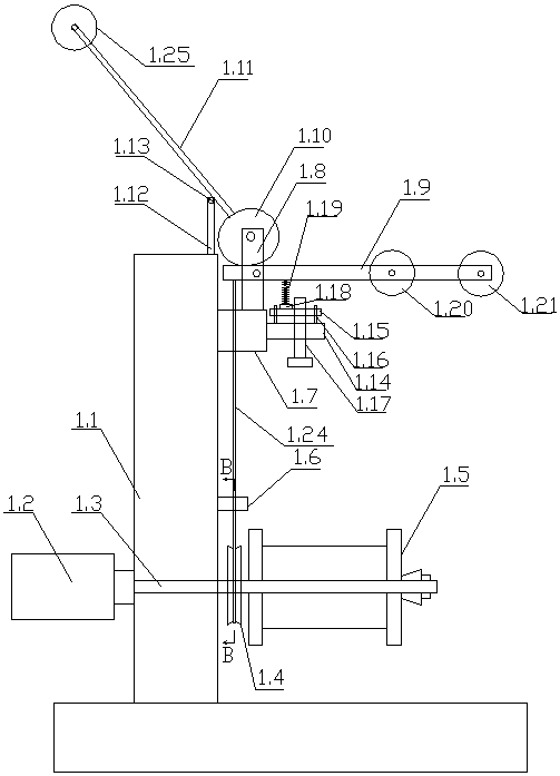 Pay-off self-adaptive coaxial cable pay-off device and pay-off method