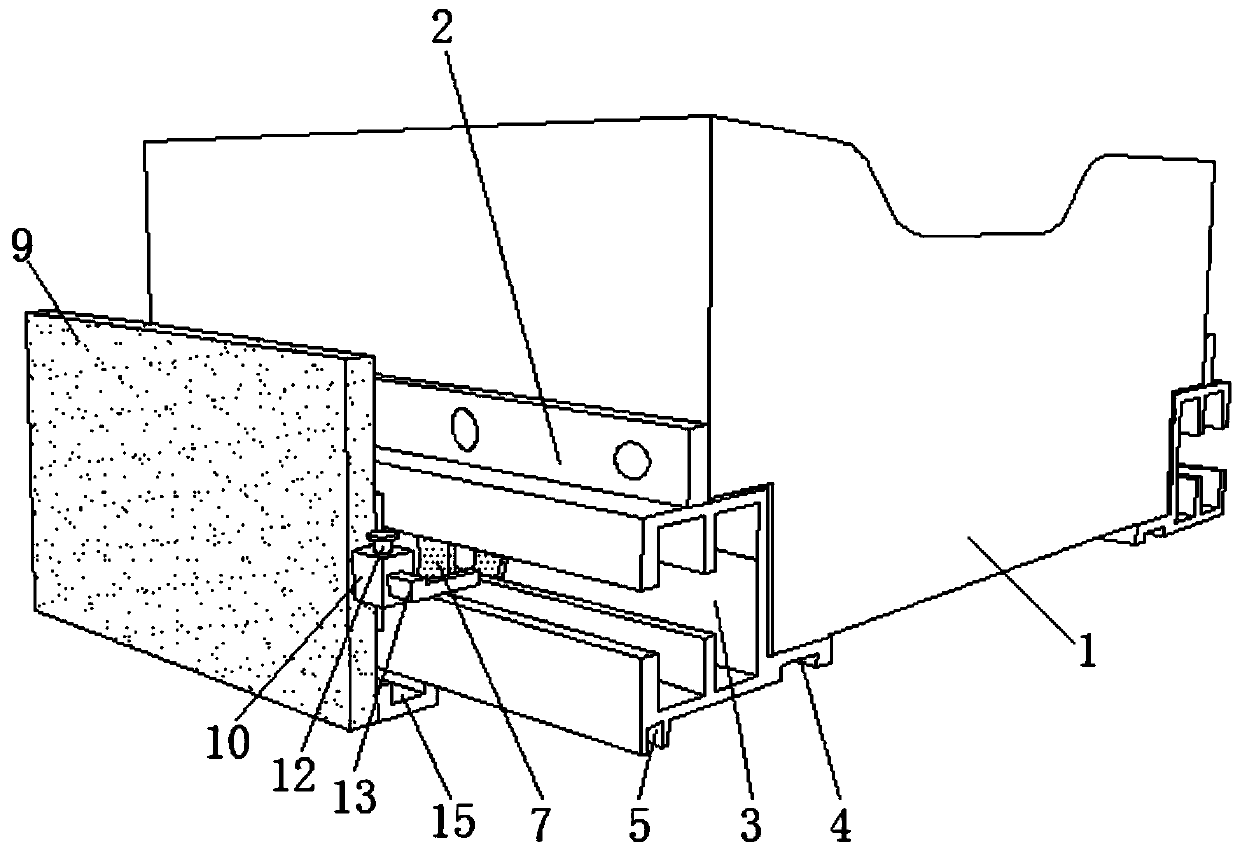 Anti-stuck slide rail with function of conveniently taking out internal foreign matter for material supply of stamping equipment