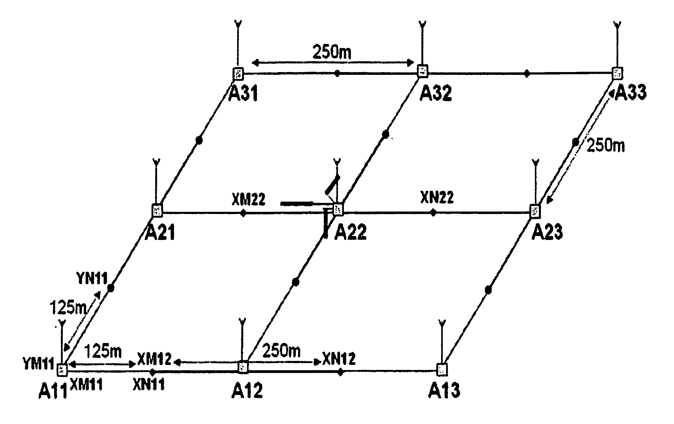 Data acquisition method with a three dimensional small bin electromagnetic consecutive array