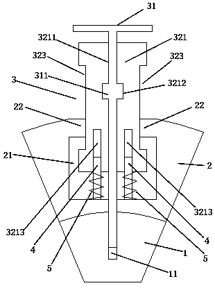 Guiding transmission shaft structure with cutting knife