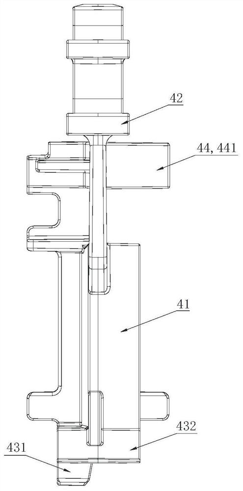 Door body structure and dish washing machine