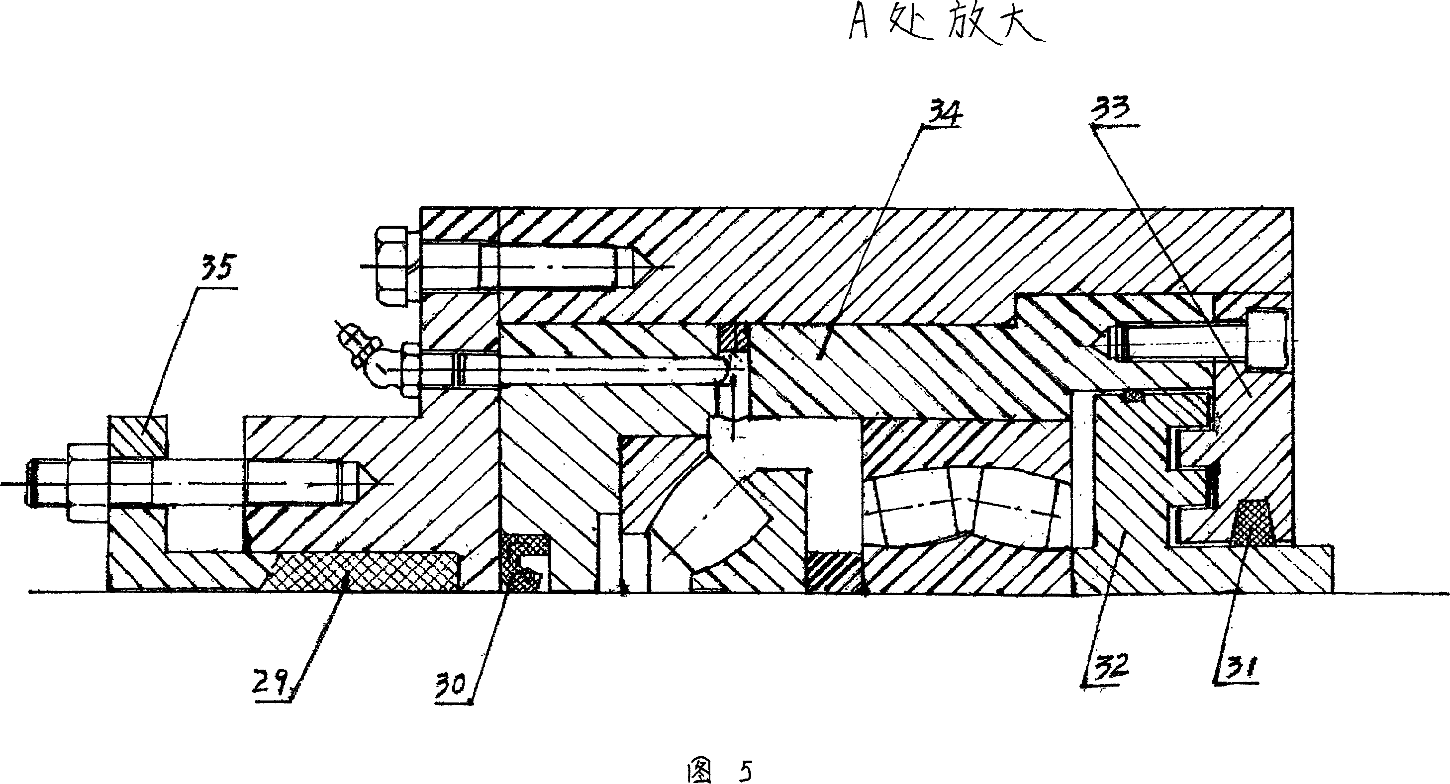 Energy-saving compact type vacuum extrusion machine