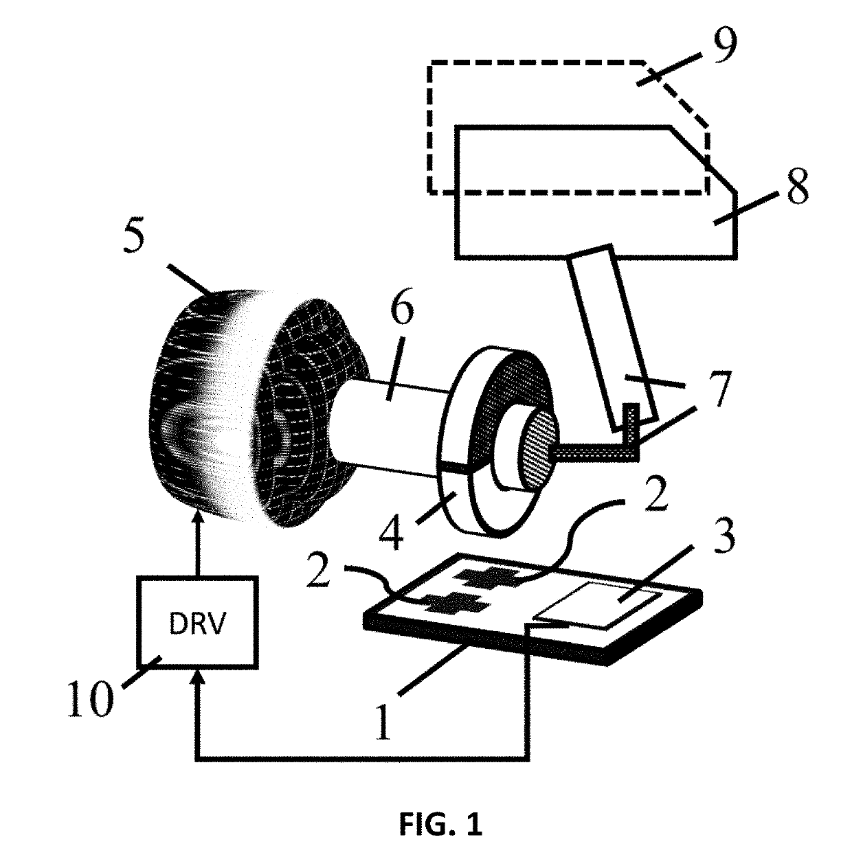 Device for position determination of an actuated object