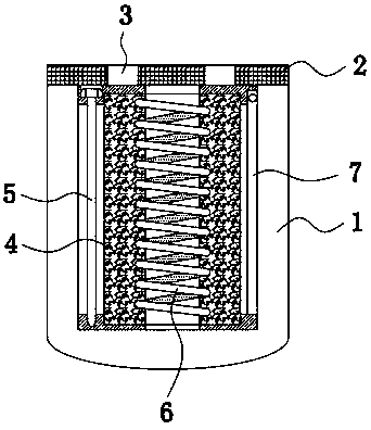 Diesel engine fuel filter and processing technique thereof