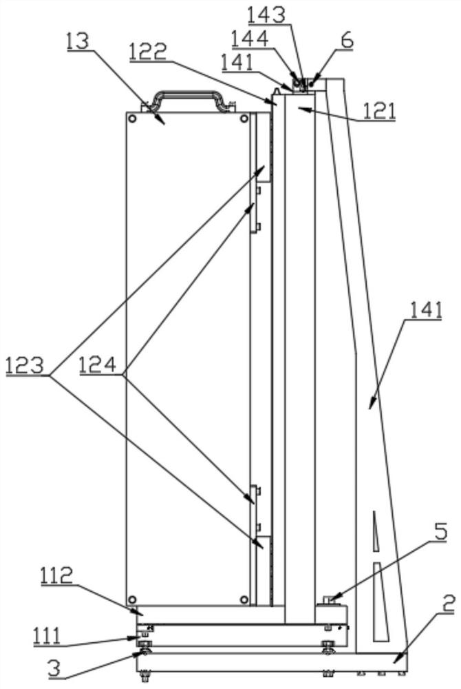 Close-packed detector group fine adjustment device convenient to mount and clamp