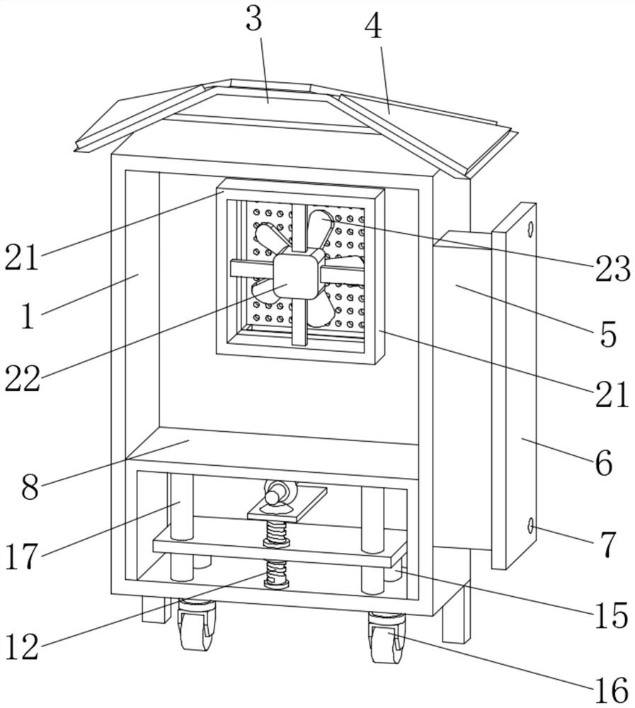 Outdoor solar communication box for building construction