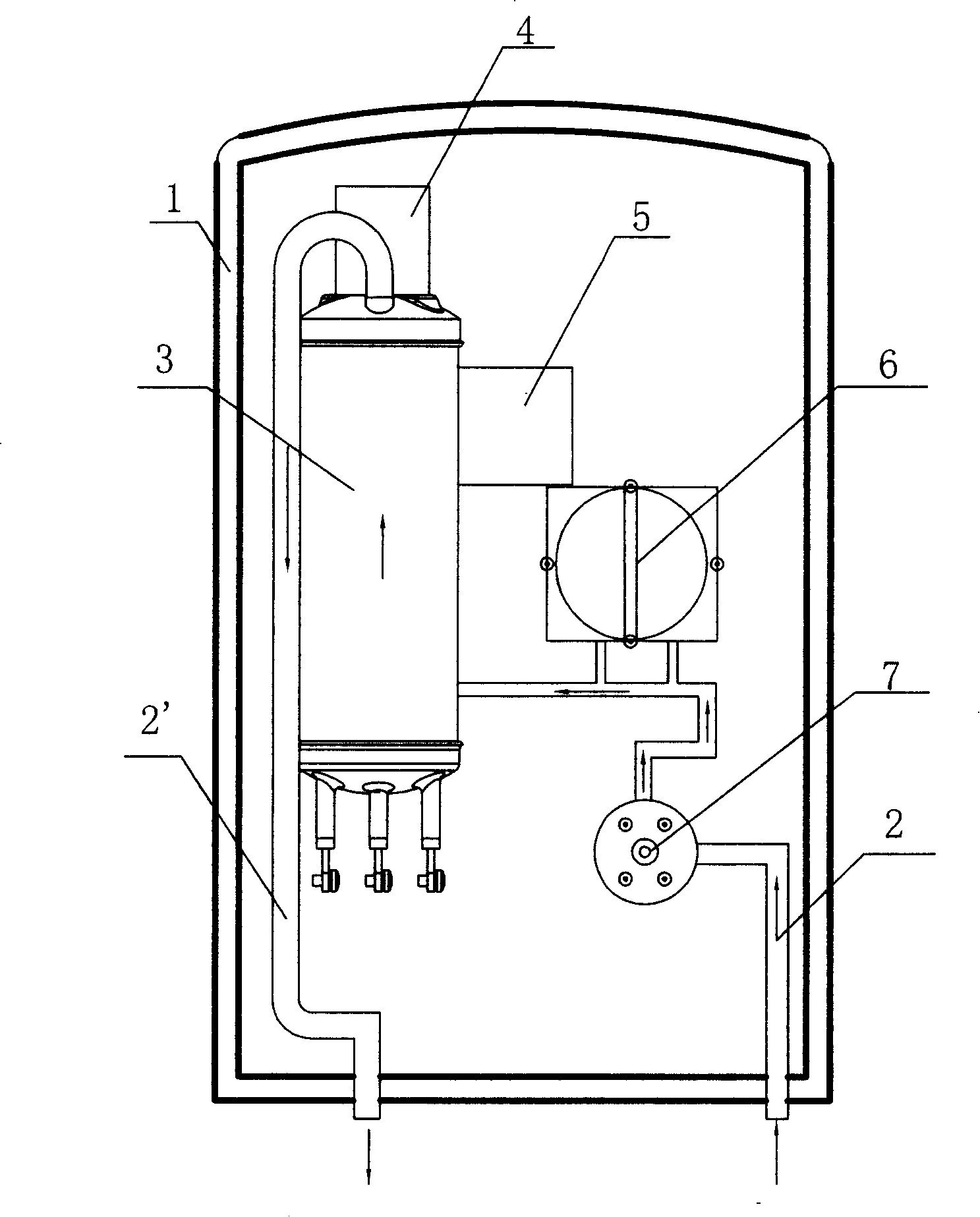 Instant-heating type electricity-proof wall water heater