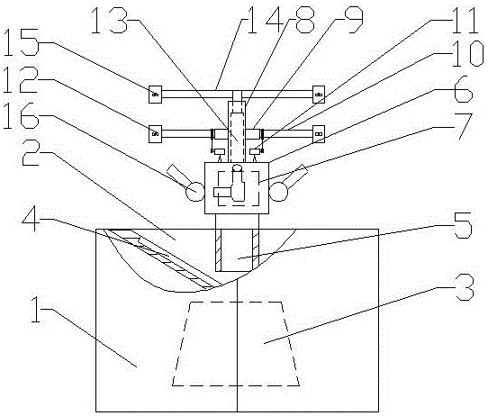 A glass instrument automatic cleaning device for crude oil production