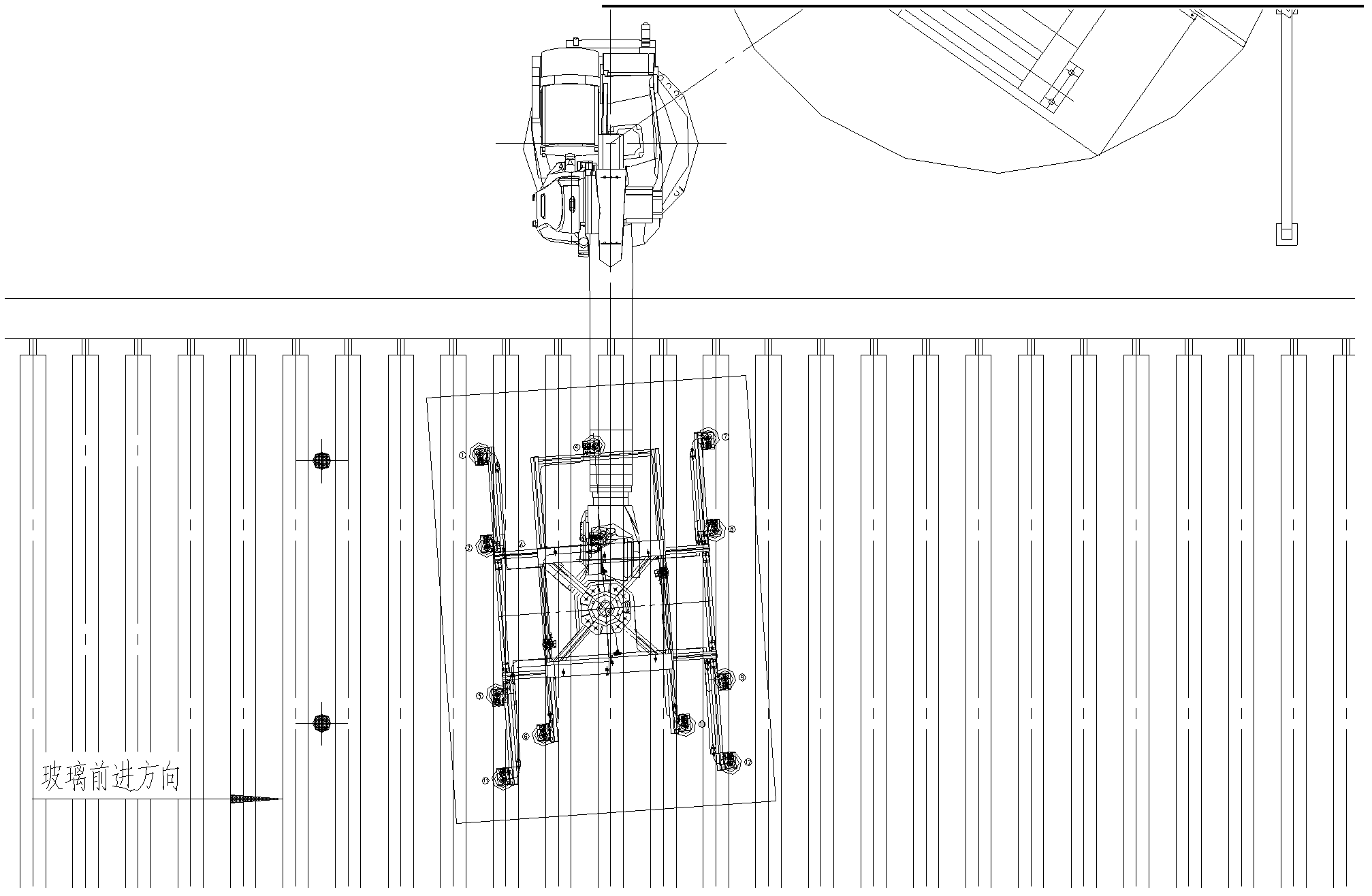 Method for correcting position during the glass grabbing process of manipulator of manipulator glass stacking system