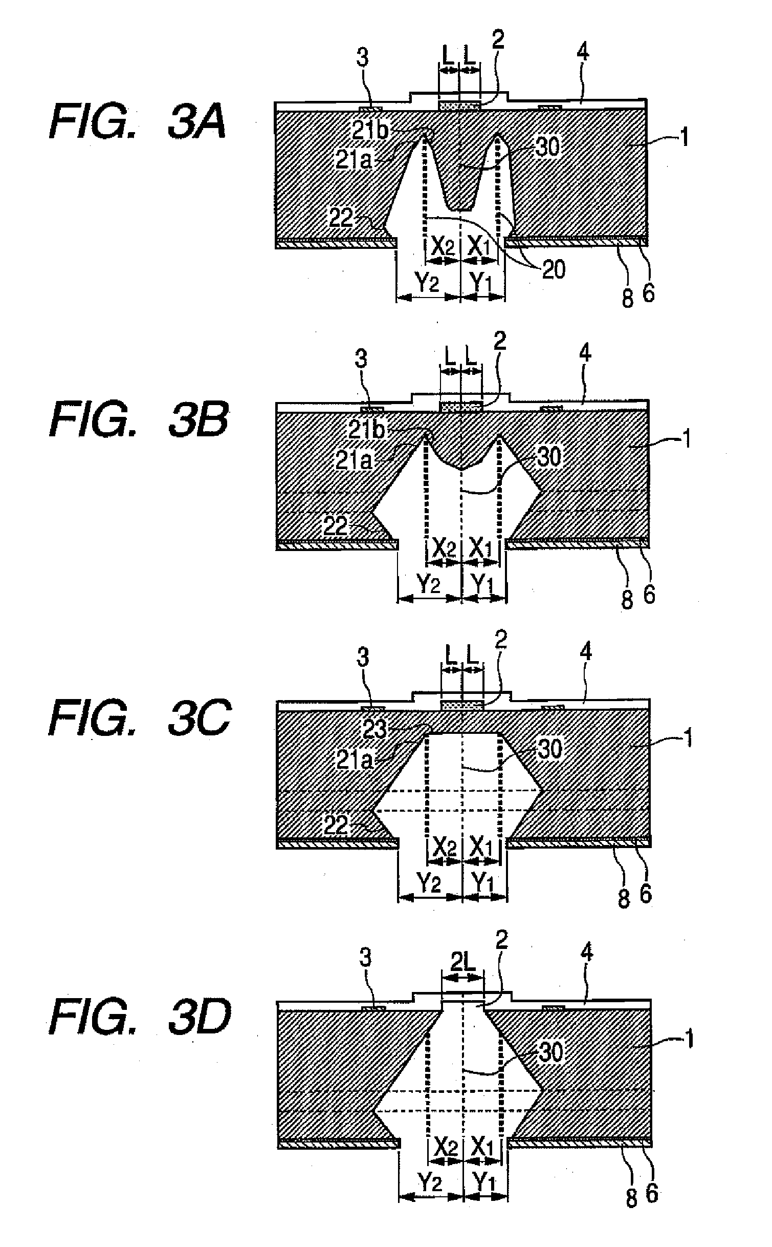 Manufacturing method of substrate for ink jet head and manufacturing method of ink jet recording head