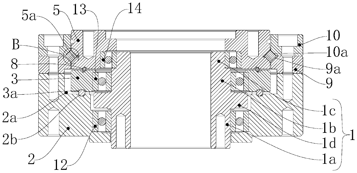 Double-wave-line ball deceleration bearing with high rotary precision