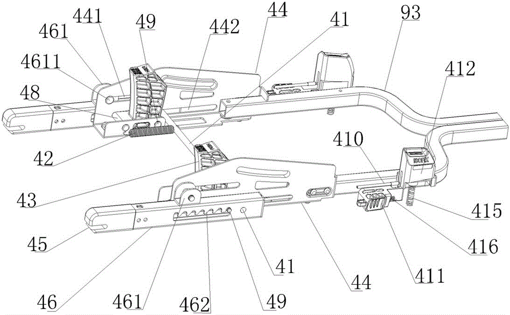 Installing and adjusting device of automobile children safety seat