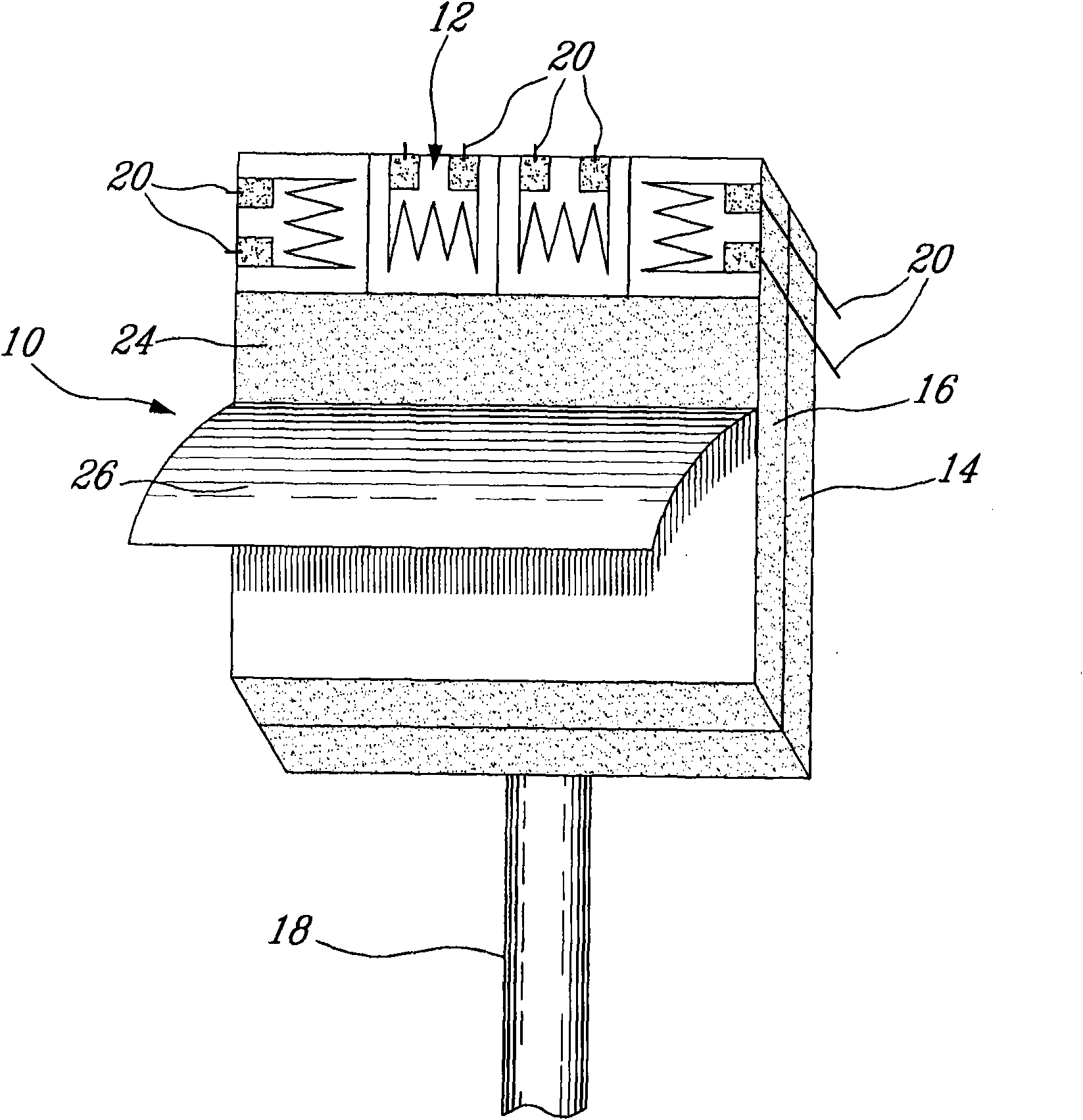 Sensor device to monitor deformation in structural members, such as solid structures