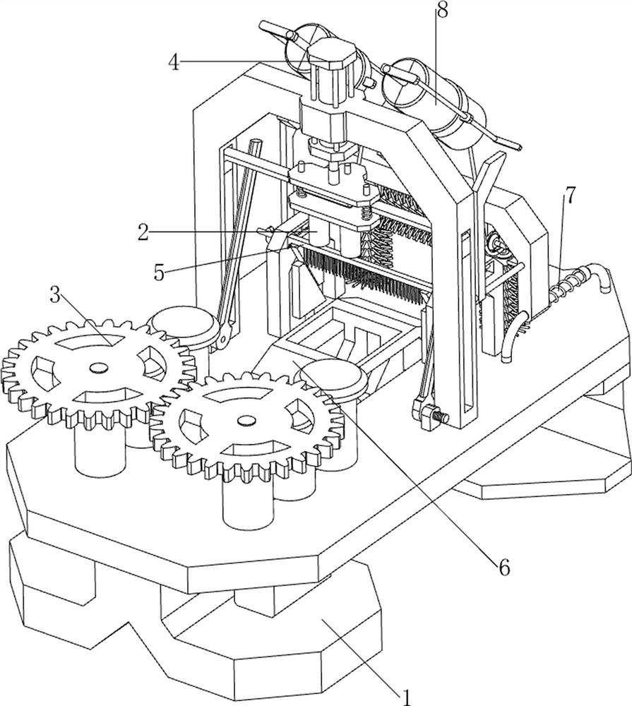 Special-shaped steel pipe machining device for municipal building materials