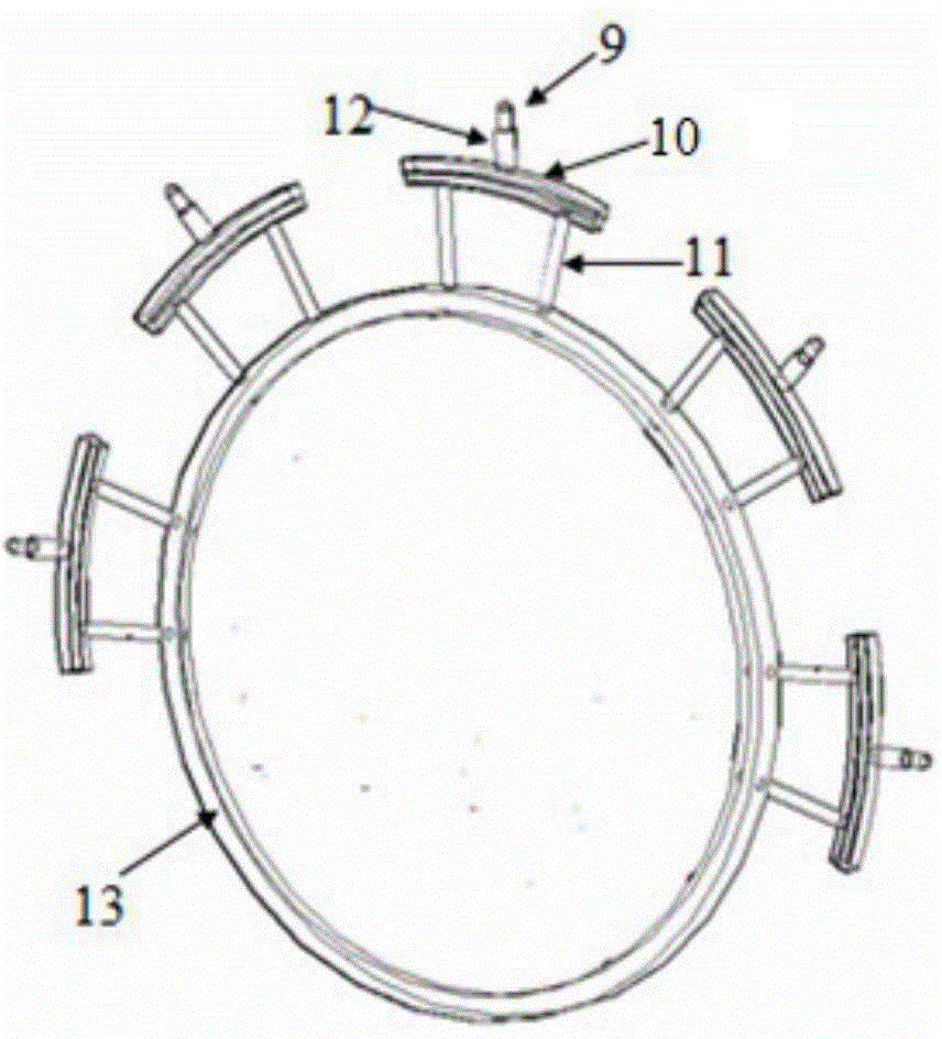 Active source three-dimensional seismic advanced geological detection device and method in tunnel boring machine