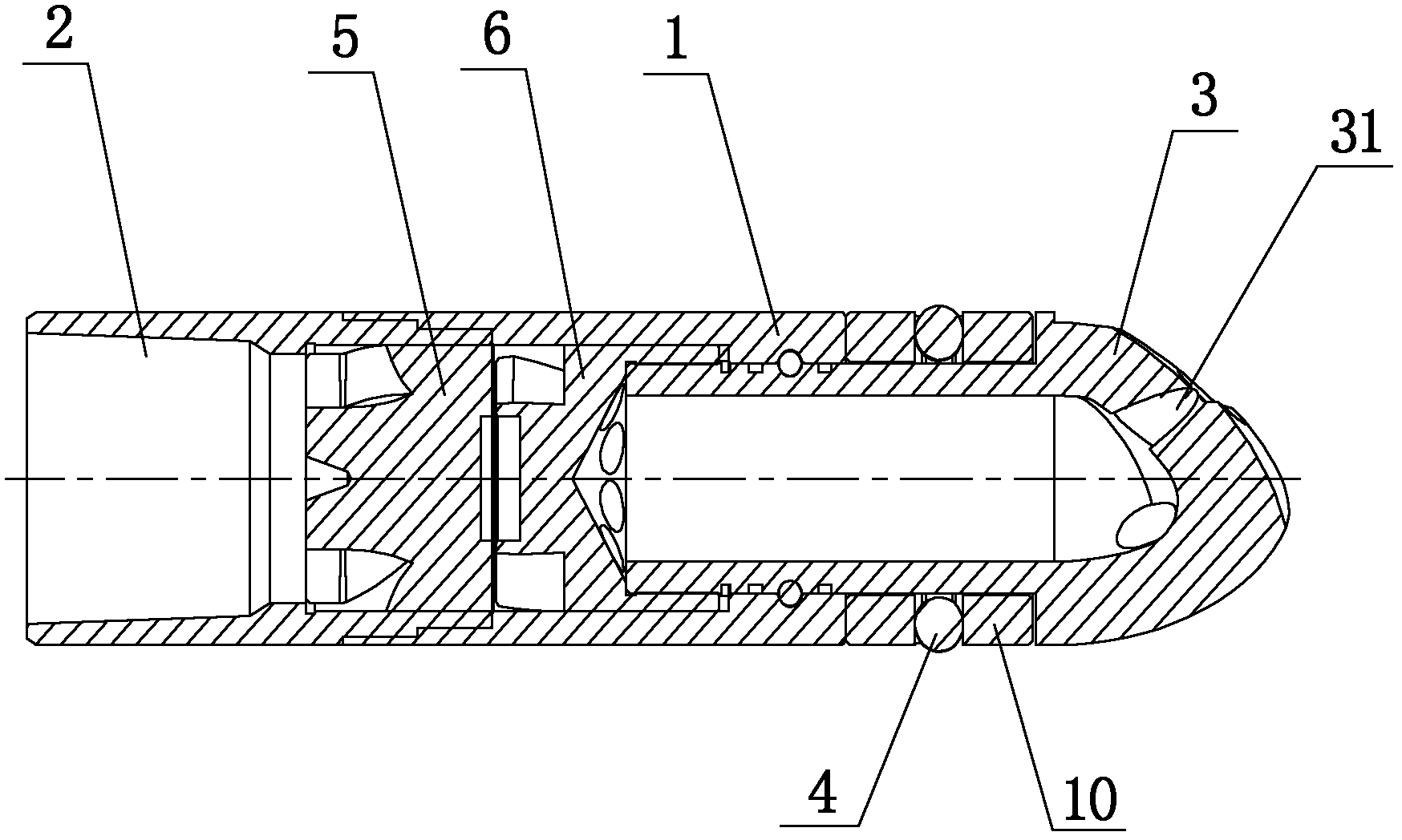 Hydraulic rotary casing guide shoe