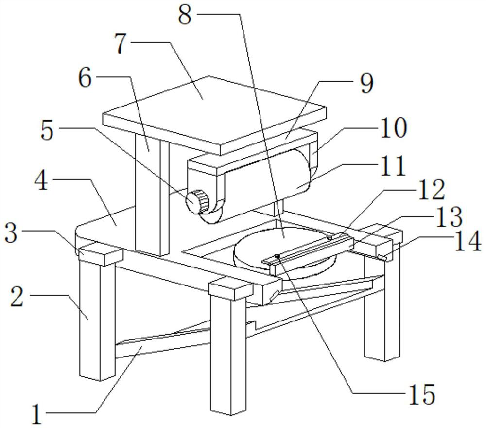 Grinding device for processing parts of railway locomotives and vehicles