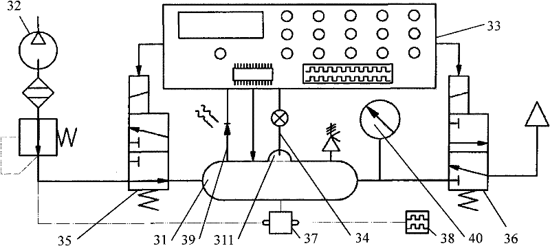 Pulse controlling system for air bag polishing