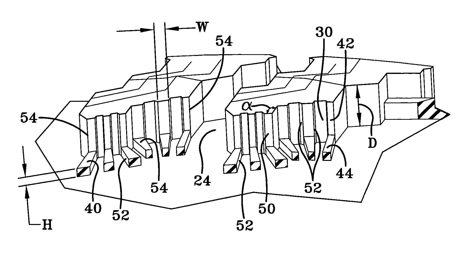 Pneumatic tire with tread including biting elements