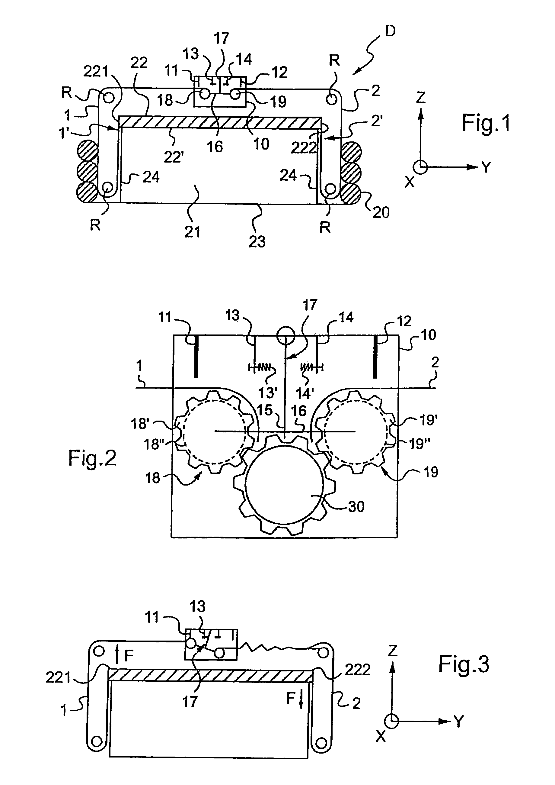 Device for opposing sloshing in a flexible tank