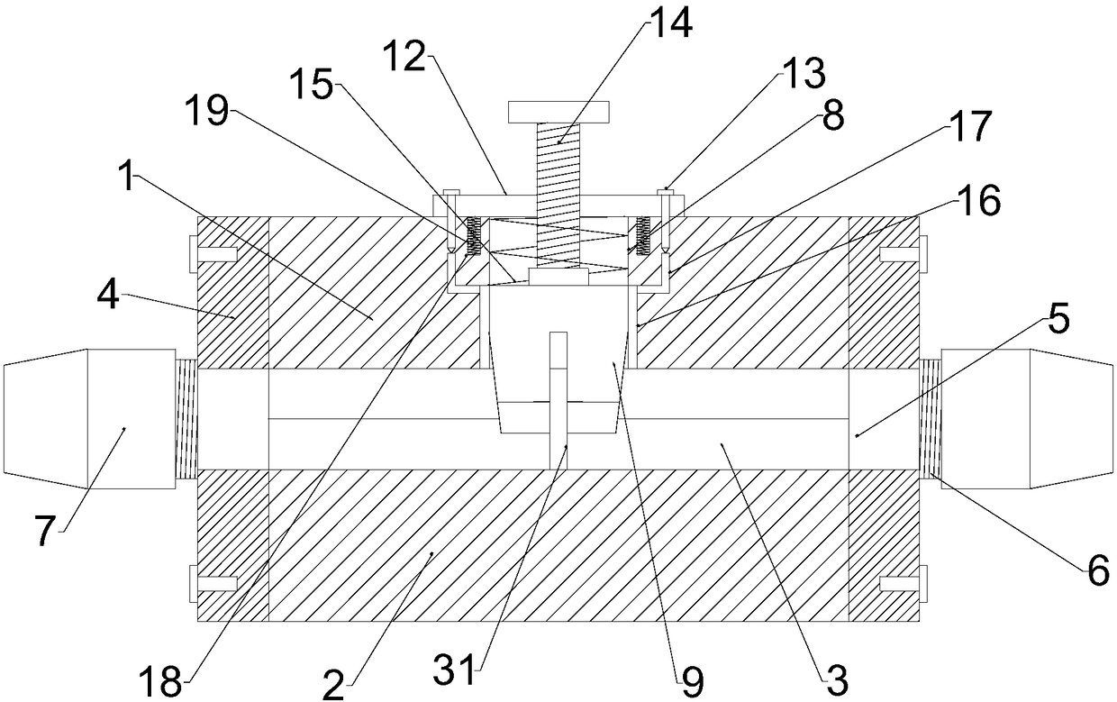 Anti-explosion secure combined type cable adapting device