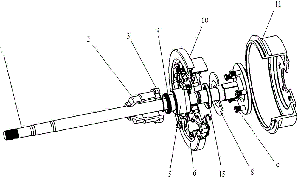 Wheel edge device of semi-floating rear drive axle assembly