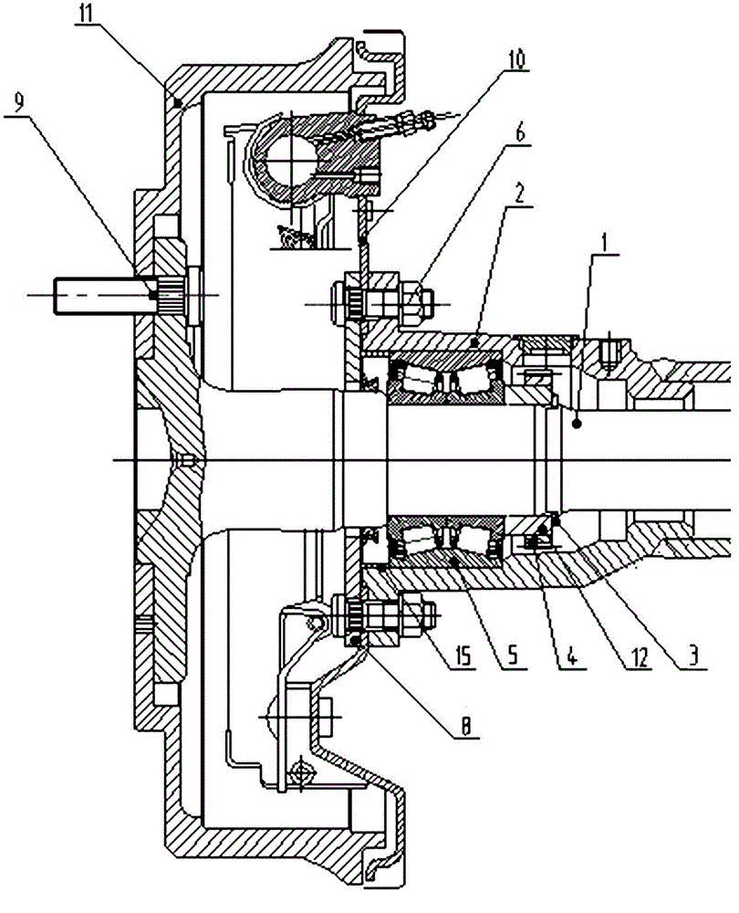 Wheel edge device of semi-floating rear drive axle assembly