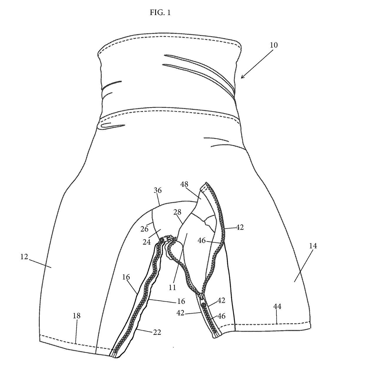 Girdle With Double Crotch Construction