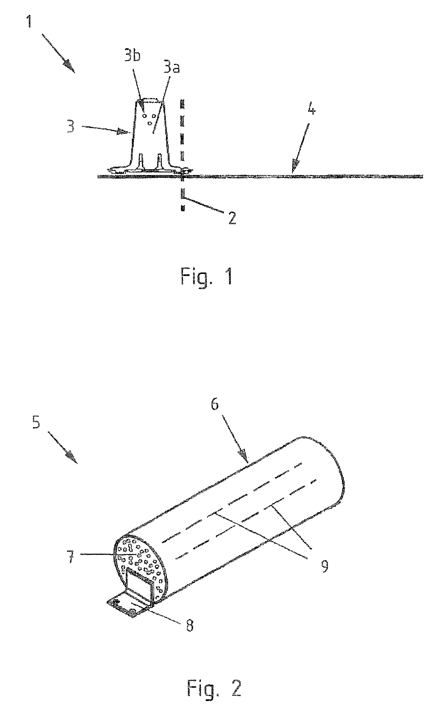 Vehicle restraint system with weighting body