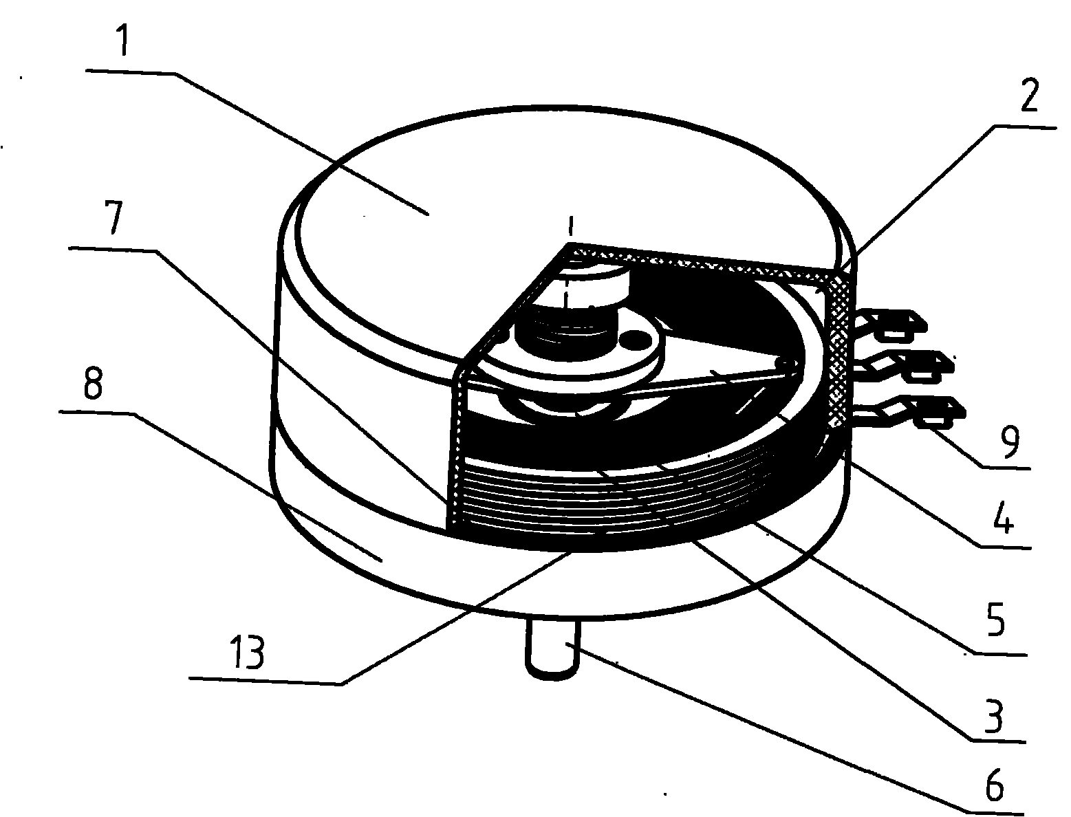 Oil-immersed sensor for locomotive