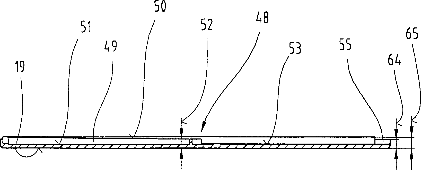 Functional part holder, especially penknife