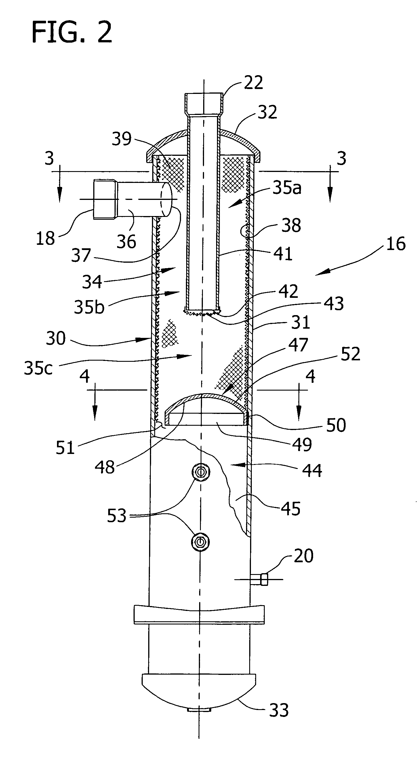 Multiple outlet vertical oil separator