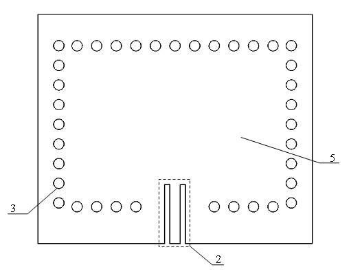 Low profile cavity backed integrated antenna with widened frequency band