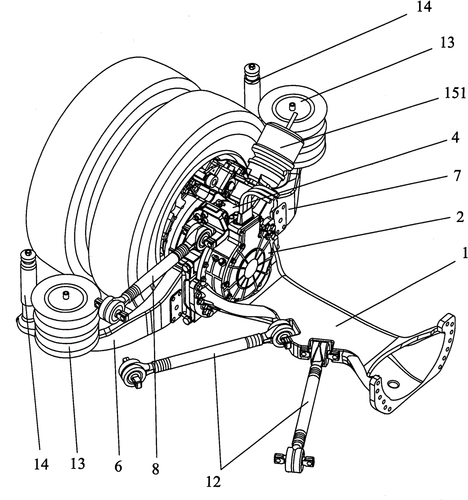 Wheel drive axle