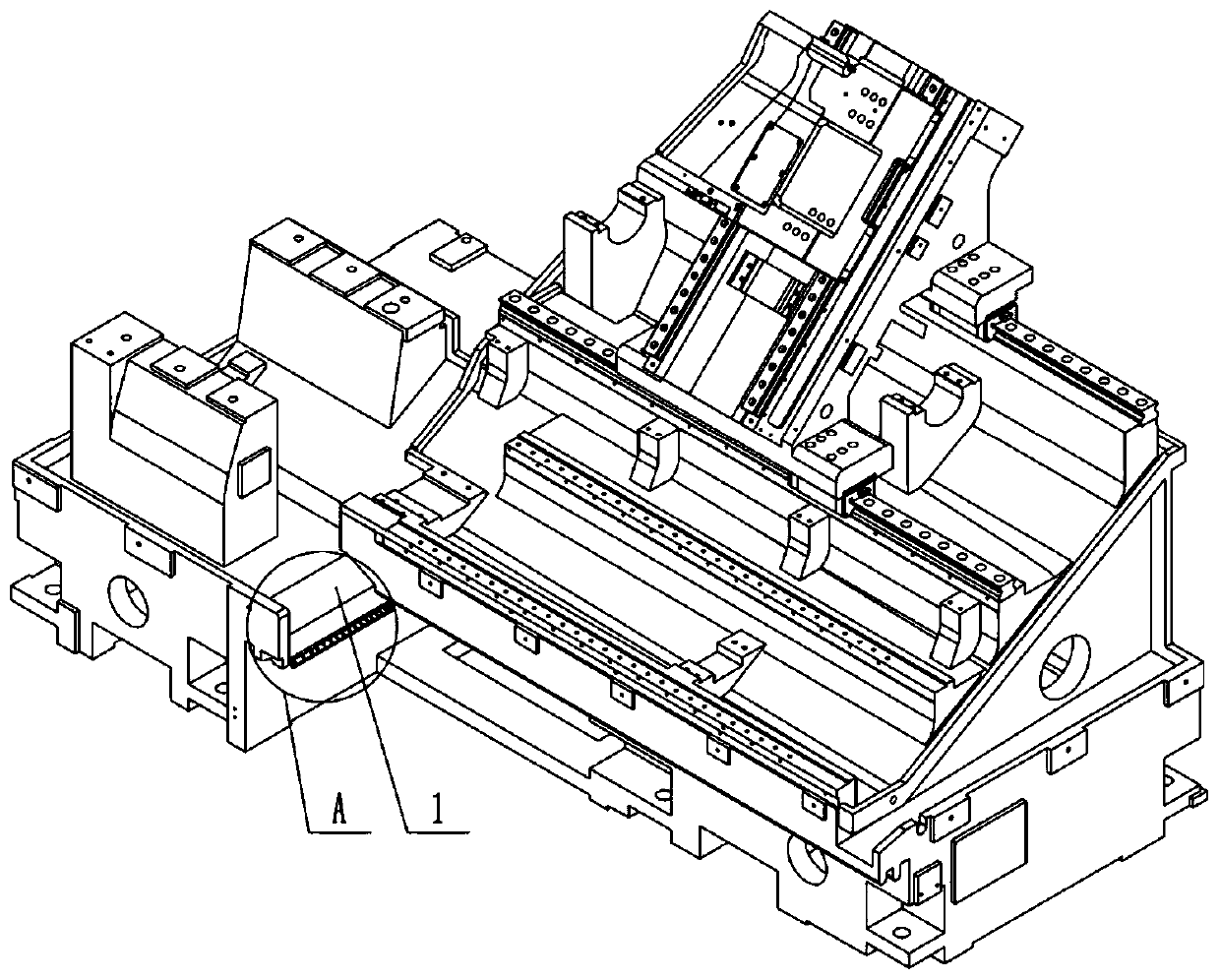 Flow-guiding anti-splashing mechanism for preventing cooling water from splashing out of water tank