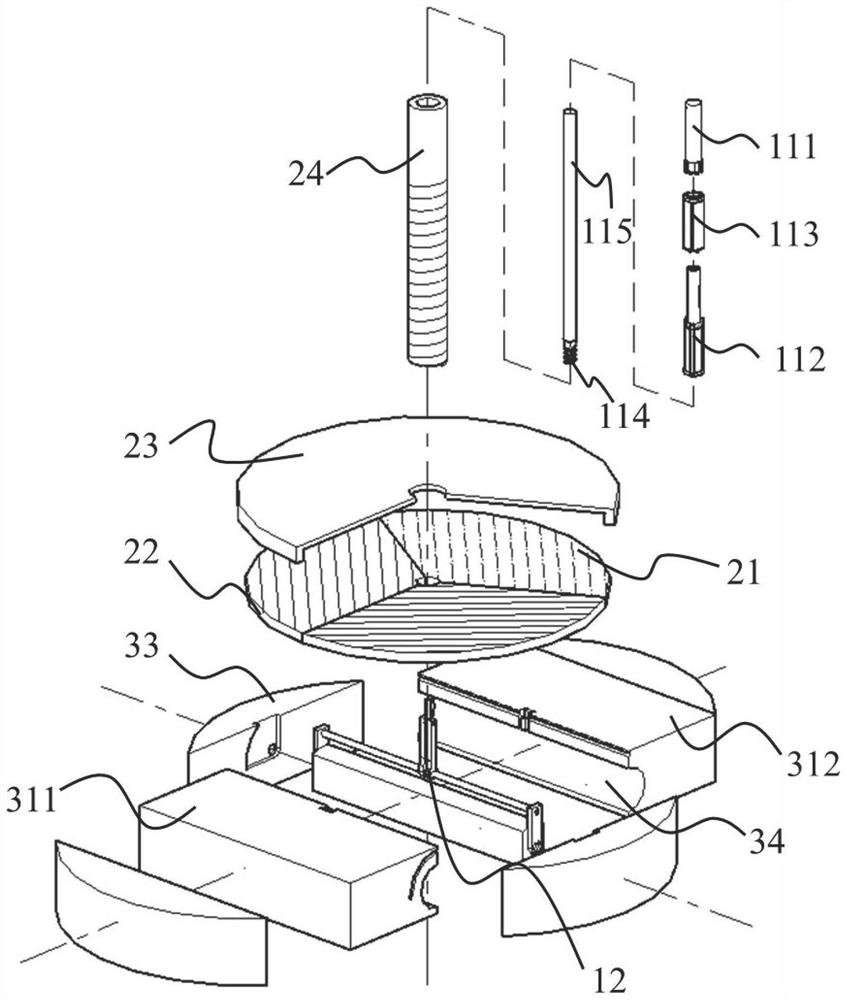 A magnetic chuck device for recording the repair status of steel bridge cracks