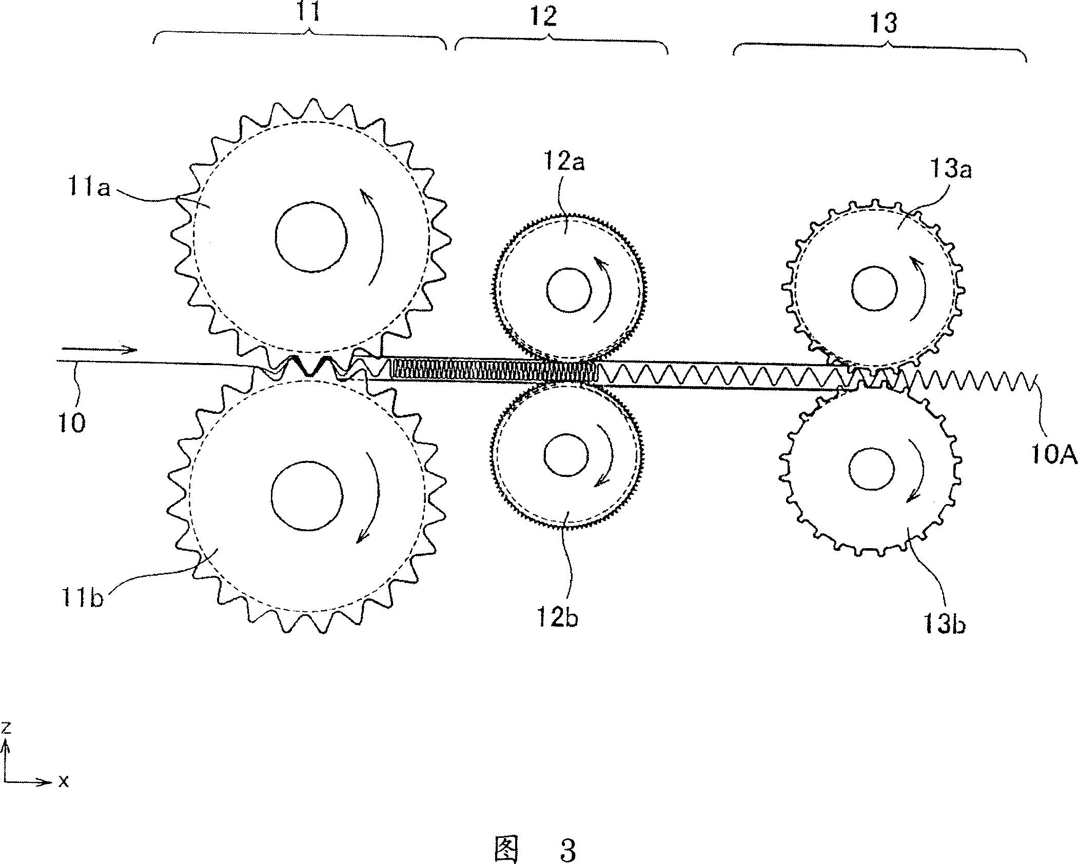 Apparatus for manufacturing corrugated sheets