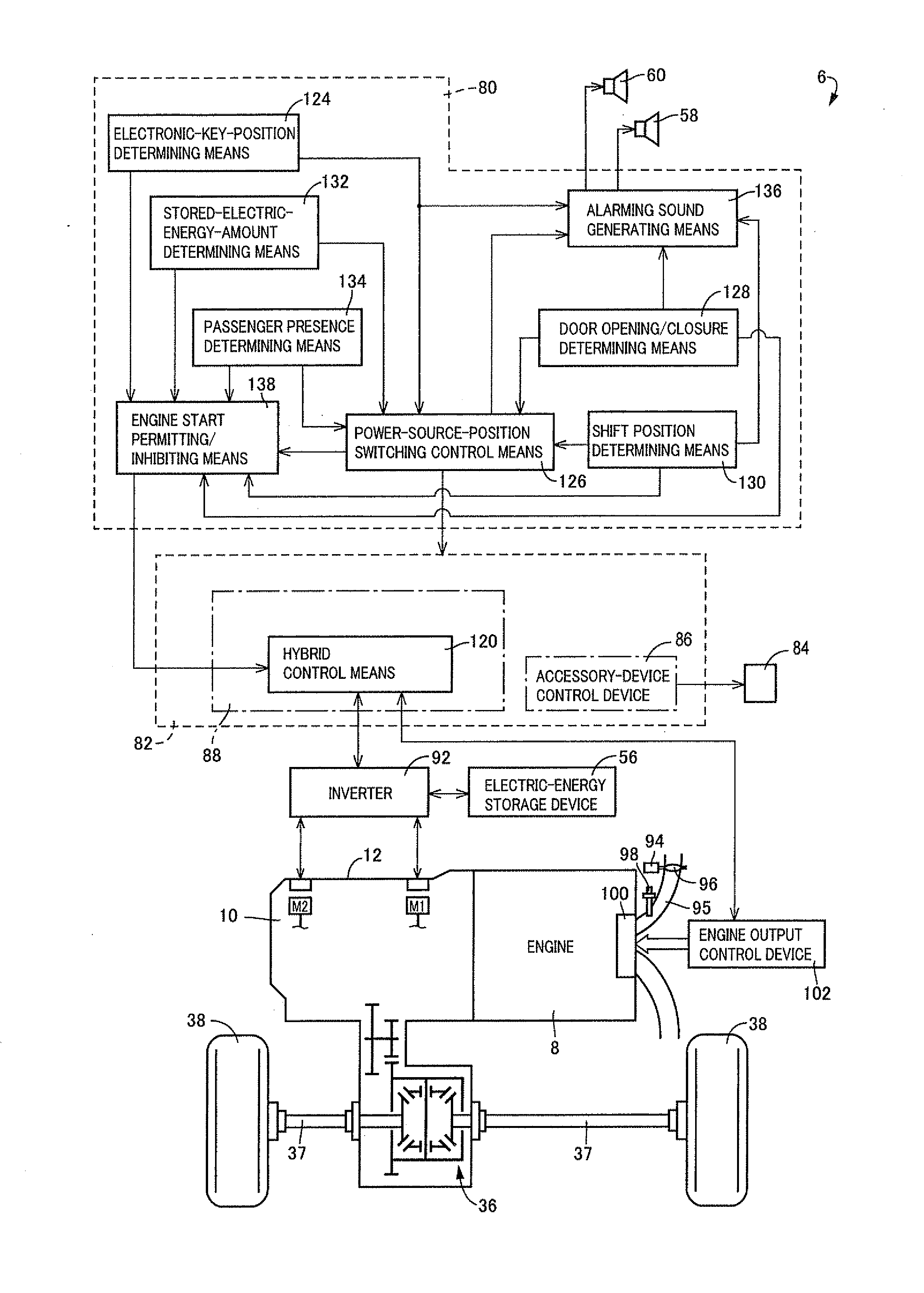 Vehicular electric power source control device